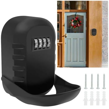 EUWBSSR Magnetic Key Lock Box with Code Resettable 4 Digit Combination Key Holder Case Hider for Storing Protecting Small Items