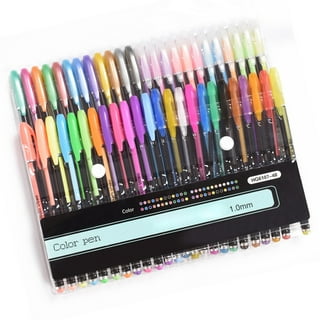 DasKid 120 Color Artist Gel Pen Set Includes 28 Glitter Gel Pens 12 Metallic, 11 Pastel, 9 Neon, Plus 60 Matching Color Refills, More Ink Largest Art