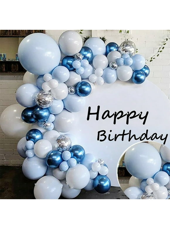 EUWBSSR Multi-color Party Decoration Kits,Blue Balloon Arch Set,Birthday Wedding Baby Shower Ballon Kit (103 Pieces)