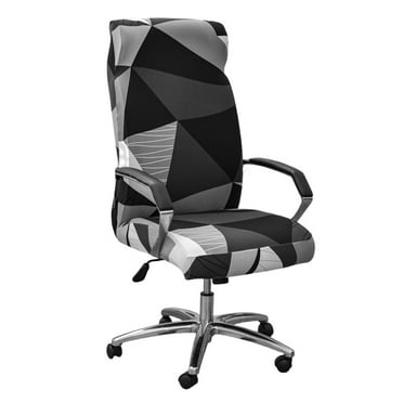 EUWBSSR Office Chair Cover with Zipper Printed Computer Chair Cover Stretch Desk Chair Cover Elastic Computer Chair Slipcover All Round Protection Seat Cover
