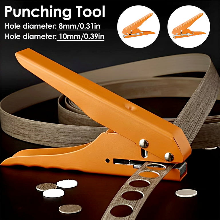 Single Hole Punch,8mm Hole Punch Paper Hole Puncher Heavy Duty