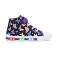 thumbnail image 1 of EUXTERPA Girls Butterfly Sneakers Light Up Flashing Shoes Toddler Easy Fasten High Top Canvas Sneaker Big Kid Size 3, 1 of 6