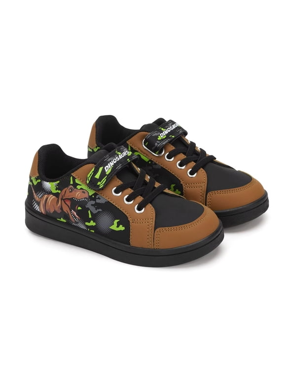 Toddler Dinosaur Sneakers for Boys Casual Fashion Shoes Kids School Walking Shoes Big Kid Size 2
