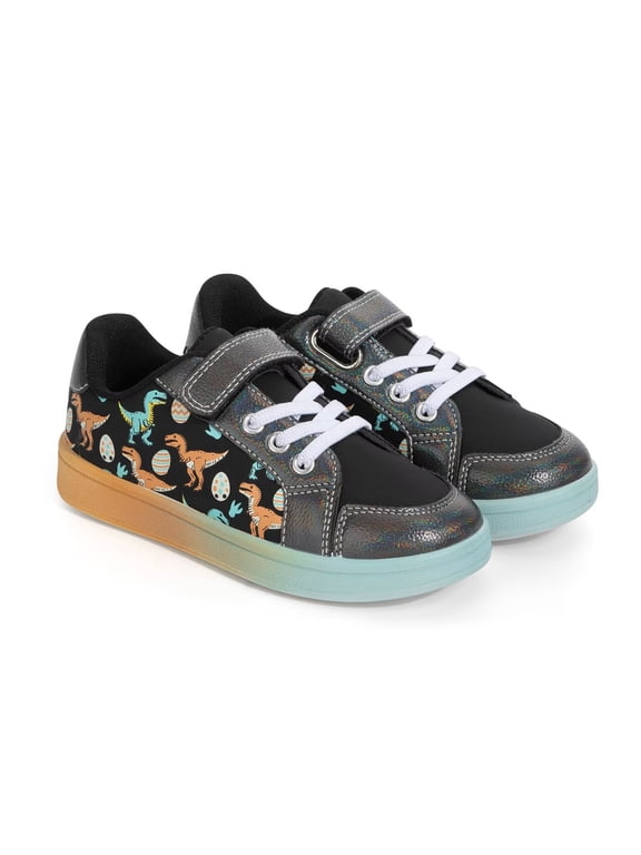 Toddler Dinosaur Sneakers for Boys Casual Fashion Shoes Kids School Walking Shoes Little Kid Size 13