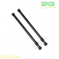 EUZODNAK 2 Pack Curtain Rod Adjustable 1220 Inches，5/8" Diameter