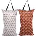 thumbnail image 1 of BTEPSGA 2 Pack Large Wet Dry Bag Waterproof Hanging Cloth Diaper with Double Zippered Pockets, 1 of 7