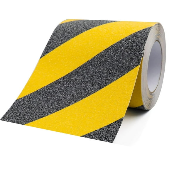 EUZODNAK Anti Slip Tape, 6 inch x 16.4 feet, Safety Non Slip Tape for Steps Outdoor Waterproof, Heavy Duty Grip Tape for Concrete Floors, Yellow