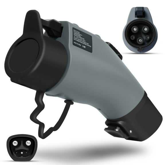 EV Charger Adapter for TSL to J1772, Max 60A 250V, NACS to J1772 Adapter Fit for All J1772 EVs, Adaptive Charging Power - Compatible with TSL Wall Connector/TSL Destination/Mobile Charger(Gray)