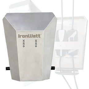 IronWatt Outdoor Stainless Steel Charging Station Enclosure, for SAE J1772 Dual-Port
