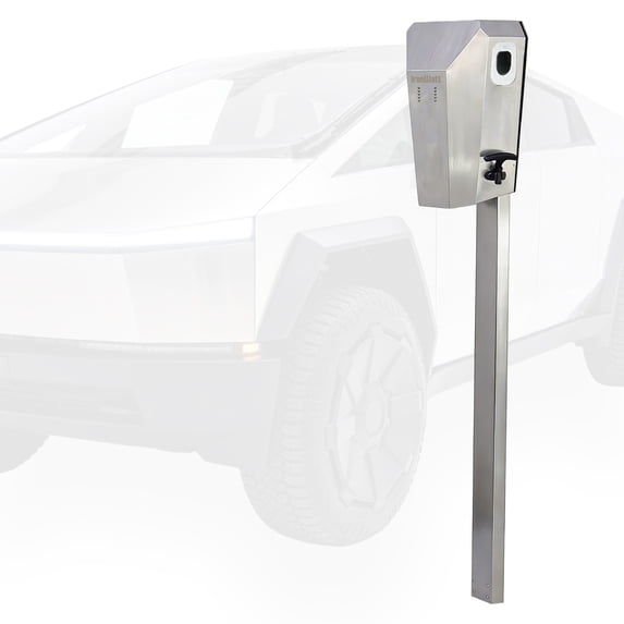 IronWatt Outdoor Stainless Steel Charging Station Enclosure, for Tesla NACS Dual-Port EV Charger