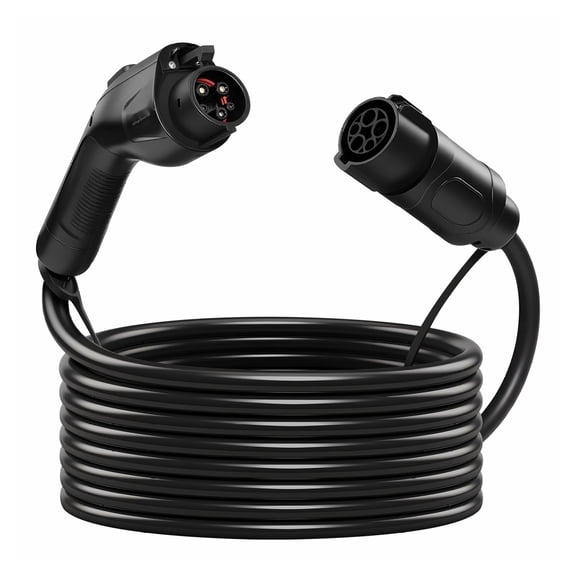 EV Charger Extension Cable 40Amp 40ft J1772 - Level 1/2 Compatible Cord