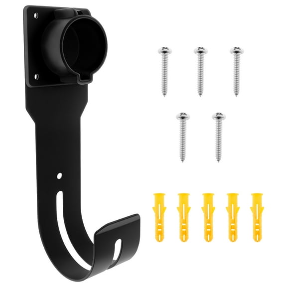 EV Charger Holder Smooth Vehicle Charger Organizer Sturdy EV Charger Holder Hook Easy to Install EV Charger Cord Wall Hook Versatile Car Charger Cable Organizer for Most Electric Cars