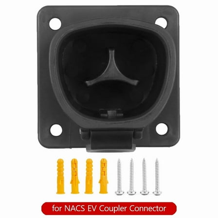 EV Charging Cord Hanger For Tesla Model 3 Y X S 2-in-1 Charger Mount Lockable Hook Rust - Free Stee Charger Cable Organizer Wall Connector