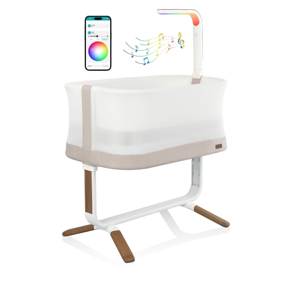 Evenflo Cora 3-Level Adjustable Bassinet (Coastal Coffee)
