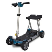 EV Rider Gypsy 2 Lightweight Folding Travel Mobility Scooter - 37 lbs - Airline Cruise Ship Approved - Blue