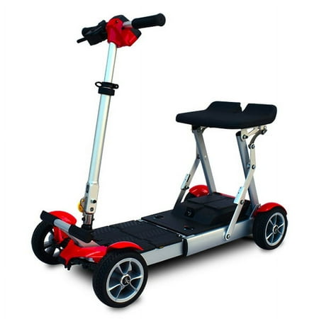 EV Rider Gypsy Folding Travel Mobility Scooter, Red