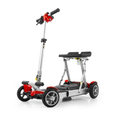 EV Rider Gypsy Ultralight Collapsible 4 Wheels Mobility Scooter - Red