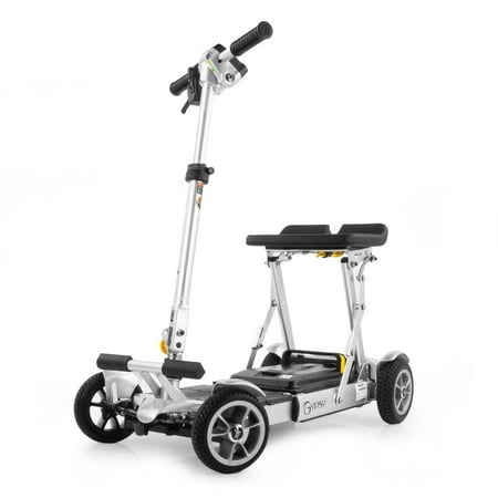 EV Rider Gypsy Ultralight Collapsible 4 Wheels Mobility Scooter - Silver