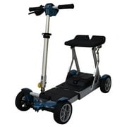 EV Rider Gypsy Ultralight Weighs only 37Lbs Collapsible 4-Wheel Mobility Scooter - Blue