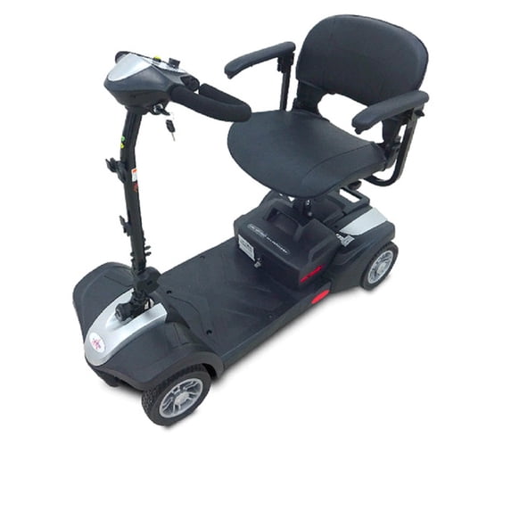 EV Rider MINIRIDER LITE 4-Wheel Mobility Travel Power Scooter in Silver