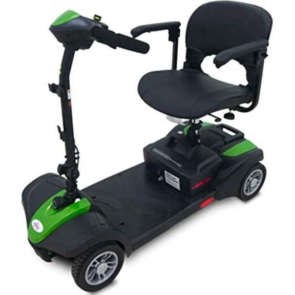 EV Rider MiniRider Lite 4-Wheel Mobility Scooter with Basket, 12Ah Battery, Swivel Seat - Weight Capacity 280Lbs