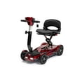 thumbnail image 1 of EV Rider Transport 4M, Four-Wheel Manual Folding Mobility Scooter, Digital Display Panel and Armrests RED, 1 of 1