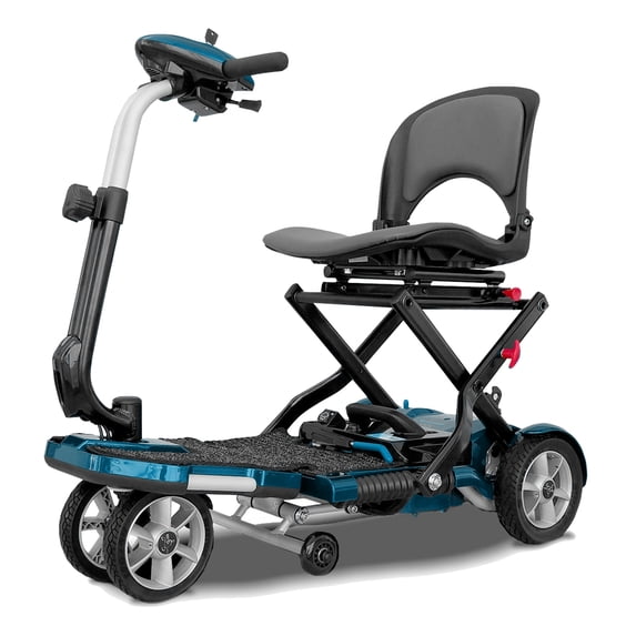 EV Rider Transport AF Plus Automatic Folding 4-wheel Scooter Blue