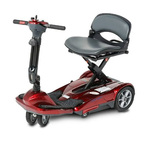 Ev Rider Transport M Easy Move 4-Wheel Travel Mobility Power Scooter in Burgundy