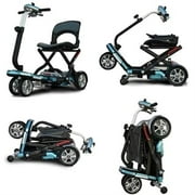EV Rider Transport Plus - Manual Folding Scooter Power Mobility SeaFoam Blue