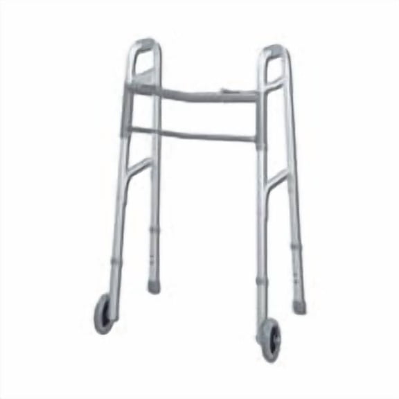 Lumex Dual Release Folding Walker Adult Everyday Aluminum 300 lbs. 32 to 39 Inch Case of 4