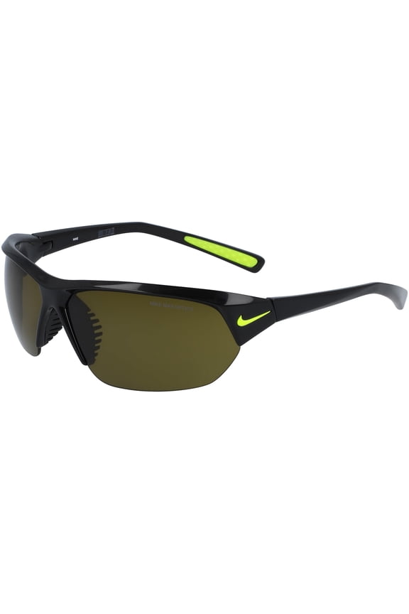 Skylon Ace Unisex Black/Volt Sports Wrap Sunglasses with Max Optics Lens