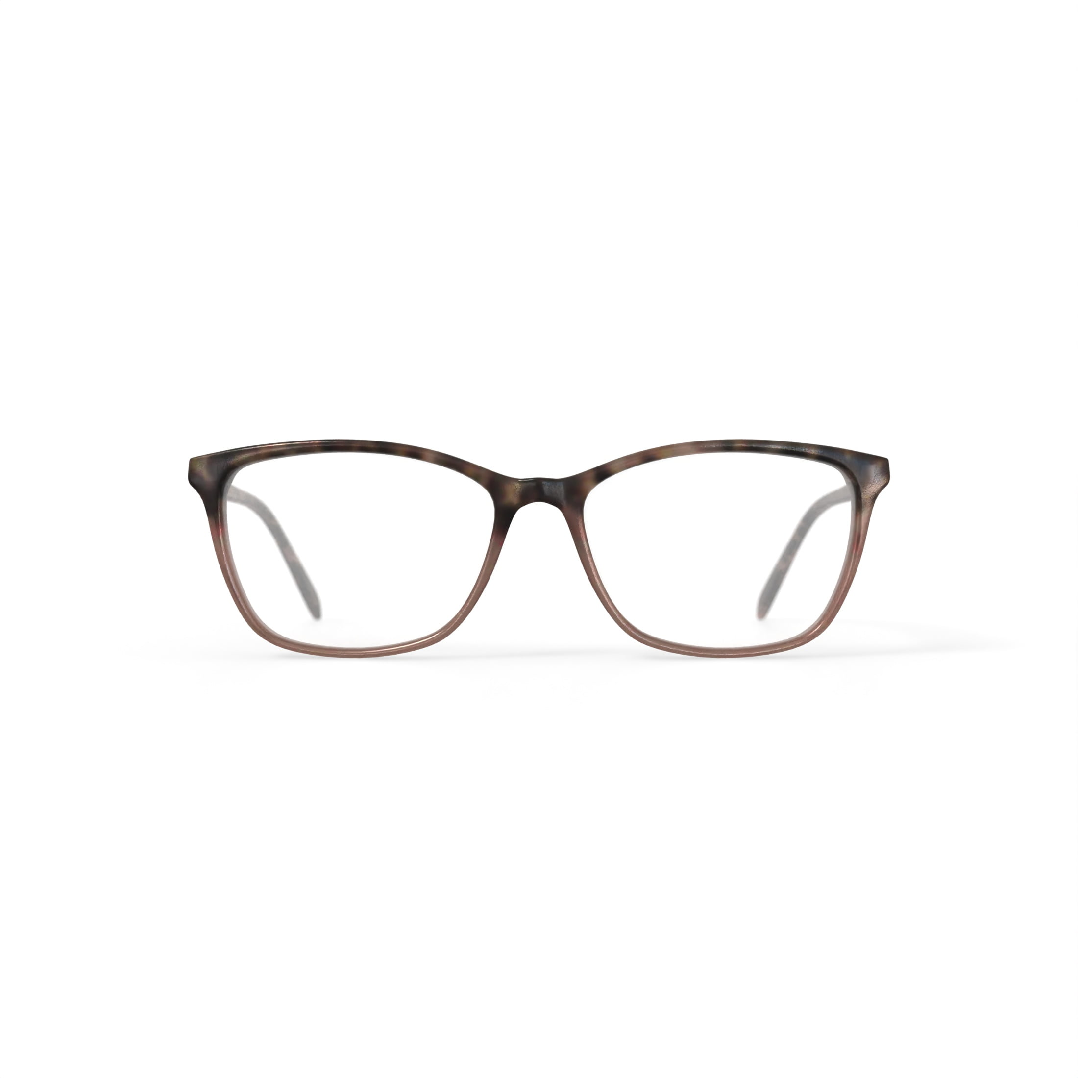 EV1 Ellen DeGeneres Women's Bette Square Prescription Eyeglasses with Case, Tortoise Gradient