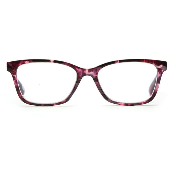 EV1 Maisie Purple Pink Tortoise +2.00 Reading Glasses with Case