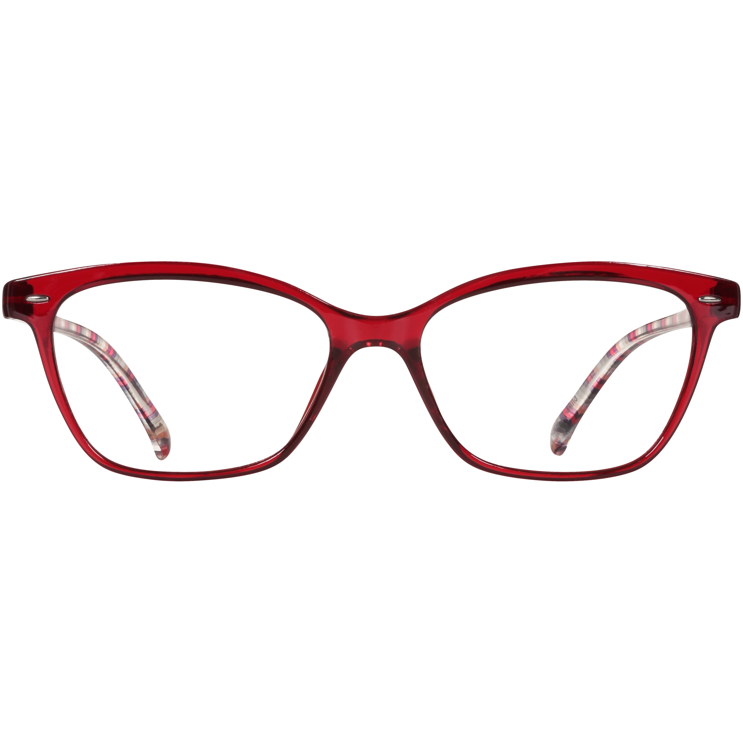 EV1 Pippa Crystal Red +2.50 Reading Glasses with Case