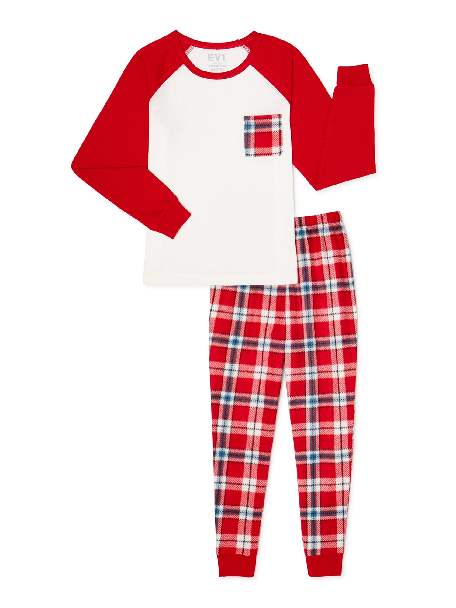 EV1 from Ellen DeGeneres Boys Love Plaid Family Pajamas Walmart