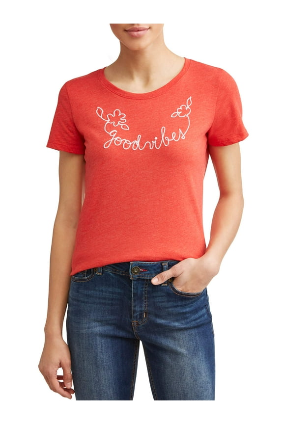 Good Vibes Short Sleeve Graphic Tee Women's