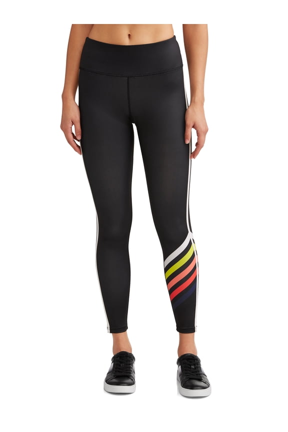 Graphic Stripe Legging Women's (Caviar)