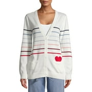 EV1 FROM ELLEN DEGENERES Ombre Stripe Cardigan Women's
