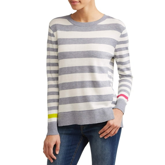 EV1 from Ellen DeGeneres Striped High-Low Sweater Women's