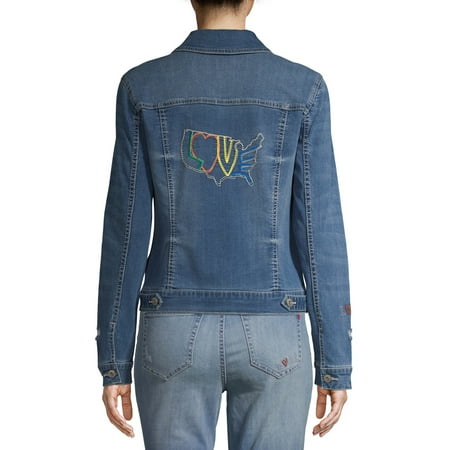 EV1 from Ellen DeGeneres Women's Love USA Denim Jacket