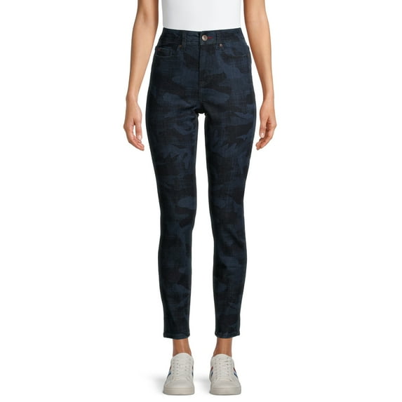 EV1 from Ellen DeGeneres Women’s Preston High Rise Skinny Ankle Camo Jeans