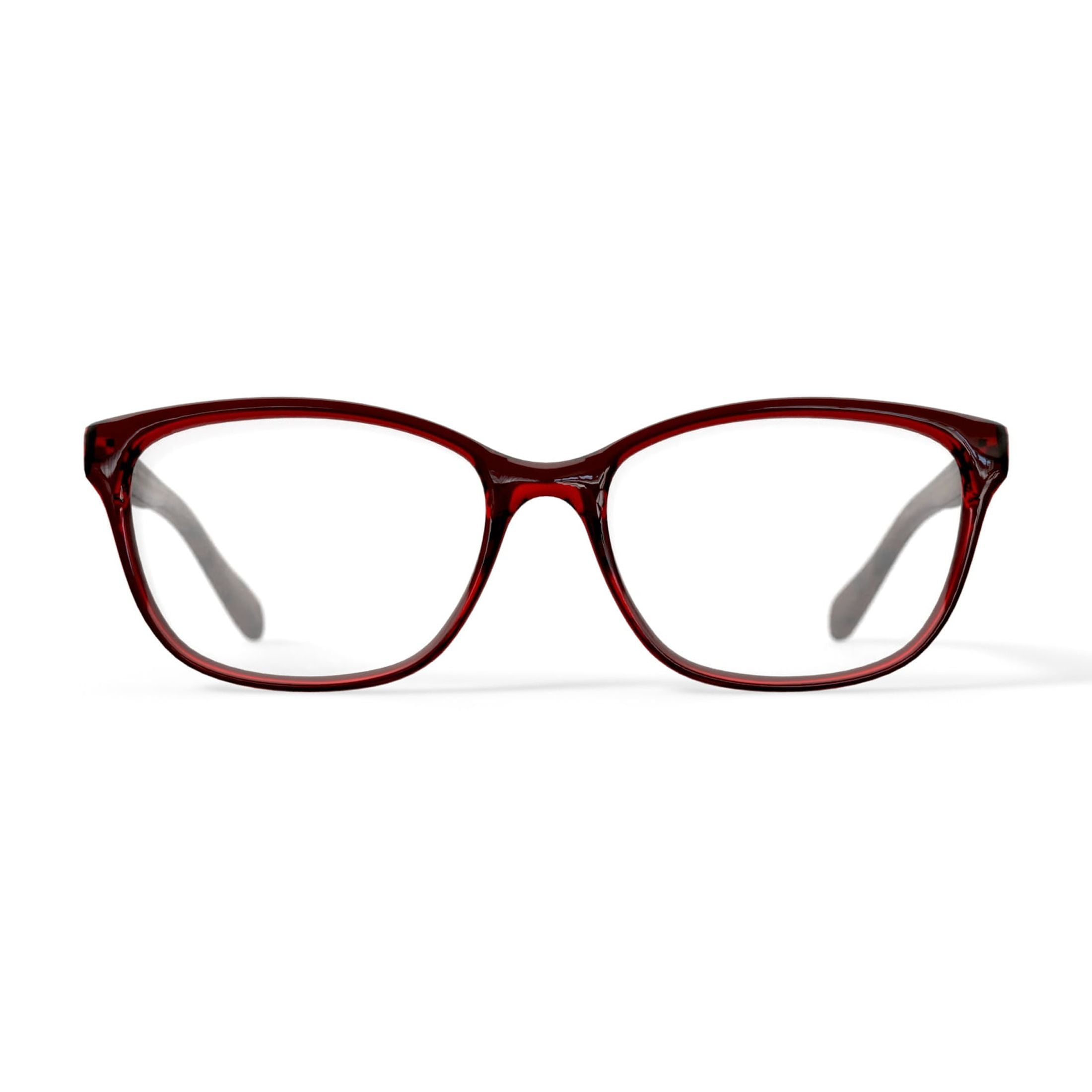 EV1 Ellen DeGeneres Women's Willa Prescription Eyeglasses with Case, Red