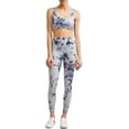 thumbnail image 1 of EV1 from Ellen DeGeneres Womens Floral Side Stripe Performance Legging  Athleisure Bra Outfit Indigo/Grey, 1 of 9