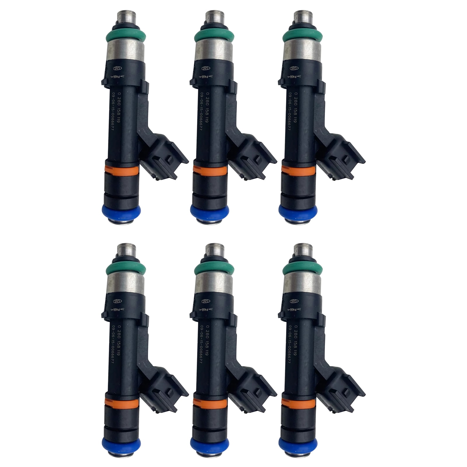 EV14 Fuel Injectors for 2007-2010 Jeep Wrangler 3.8L, 2008-2010 Dodge Grand Caravan, 6Pcs