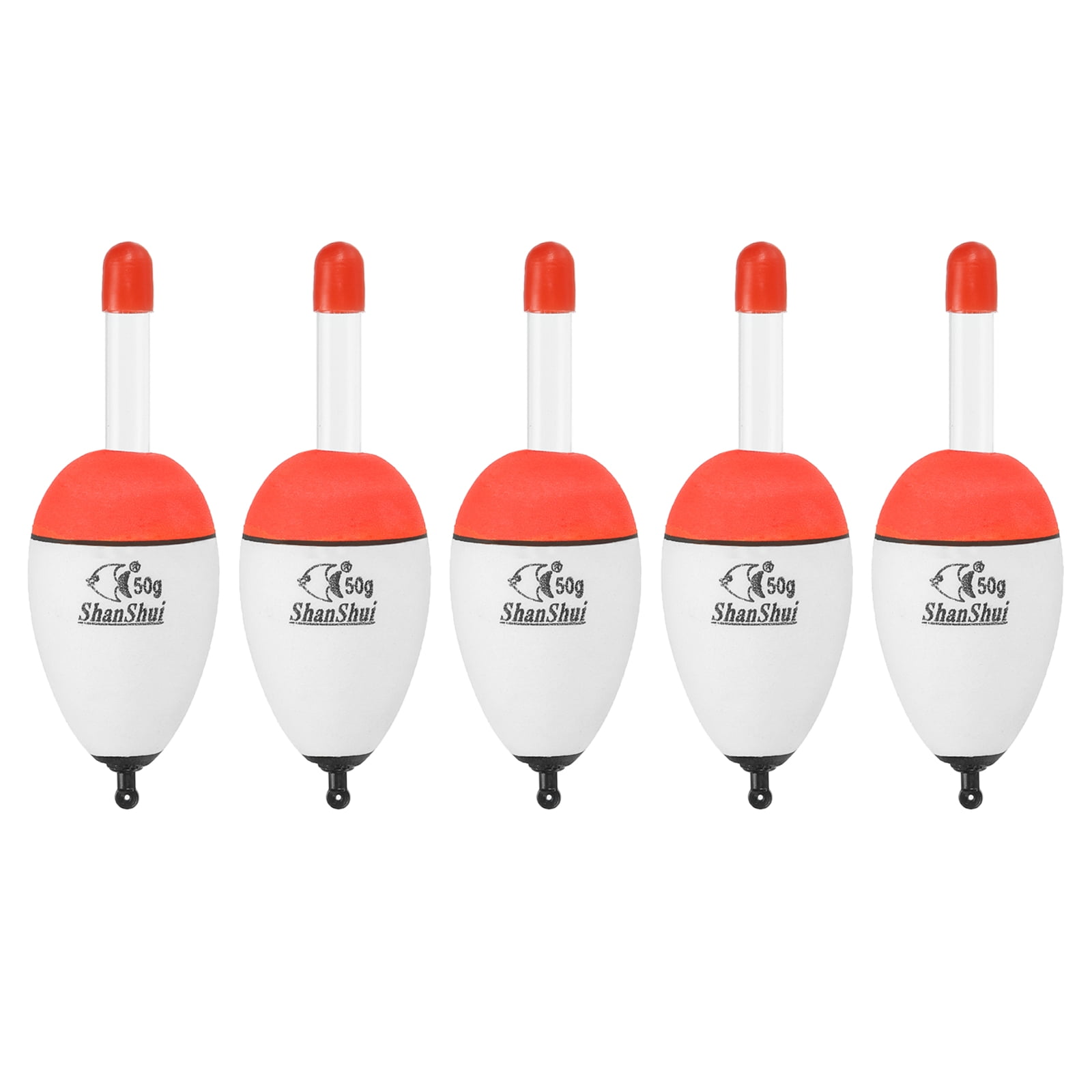EVA 0.18oz Fishing Bobbers Float, White, 5 Pack - Walmart.com