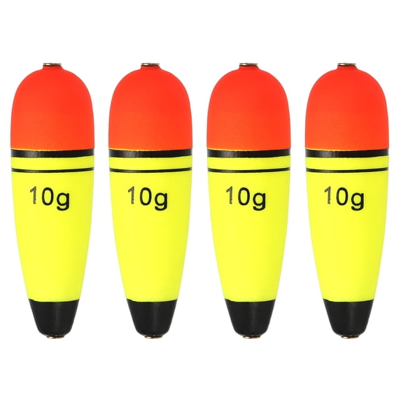Uxcell 0.35oz Fishing Slip Bobbers 4 Pack EVA Fishing Float Yellow