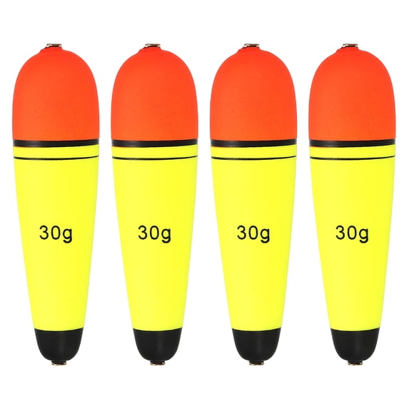 Uxcell 1oz Fishing Slip Bobbers 4 Pack EVA Fishing Float Yellow