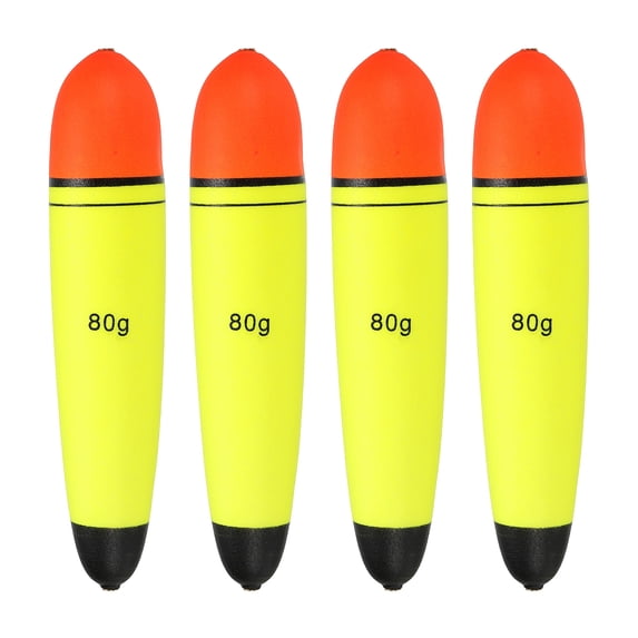 Uxcell 2.8oz Fishing Slip Bobbers 4 Pack EVA Fishing Float Yellow