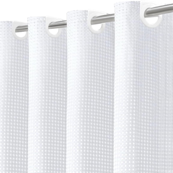 EVA 3D Blue Pearl Water Cube Plastic Shower Curtain Liner - Premium Light Weight 72" x 72" Blue Bathroom Shower Showroom Curtain Liner with Rustproof Metal Gromments and Weighted Magnet