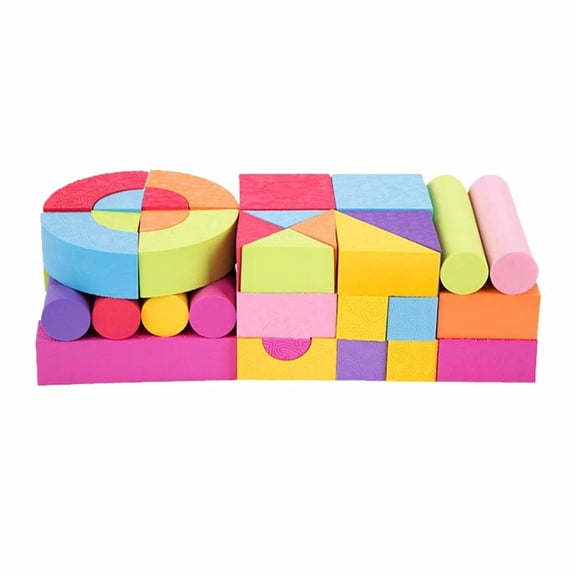 EVA Building Foam Educational Set 50 Bright Colored Toys Kids